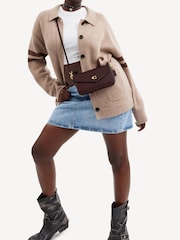 COACH Red Crossgrain Leather Wyn Cross-Body Bag - Image 2 of 6