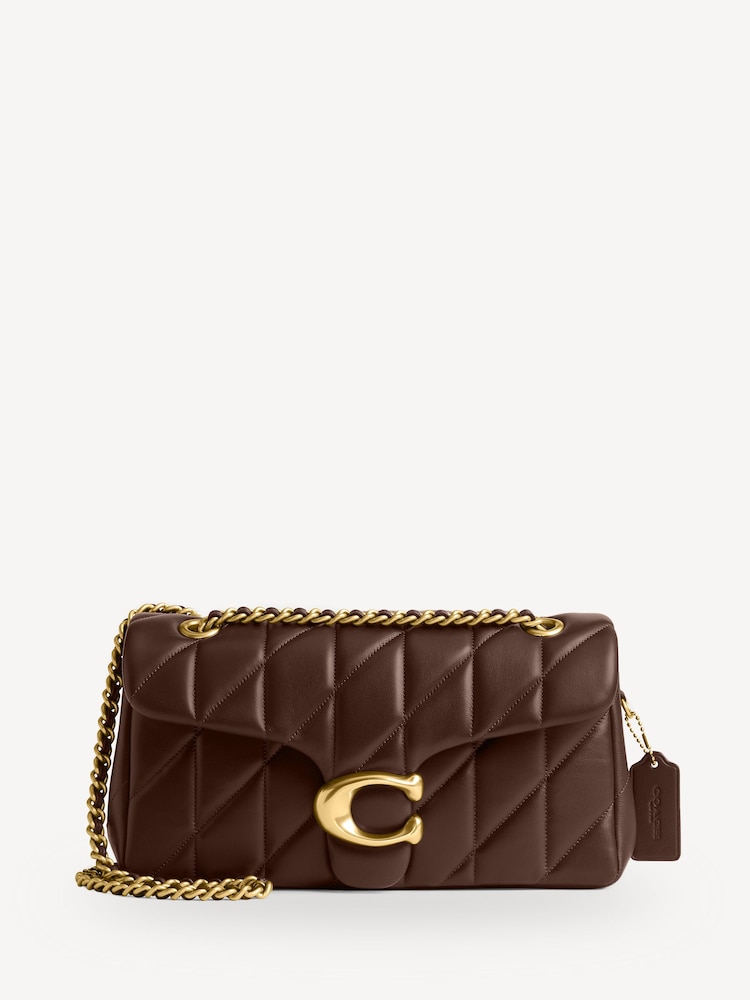 COACH Brown Quilted Tabby 26 Shoulder Bag With Chain - Image 1 of 6
