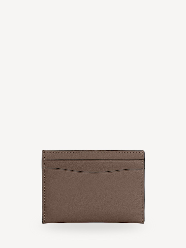 COACH Brown Refined Calf Leather Essential Card Case - Image 2 of 3