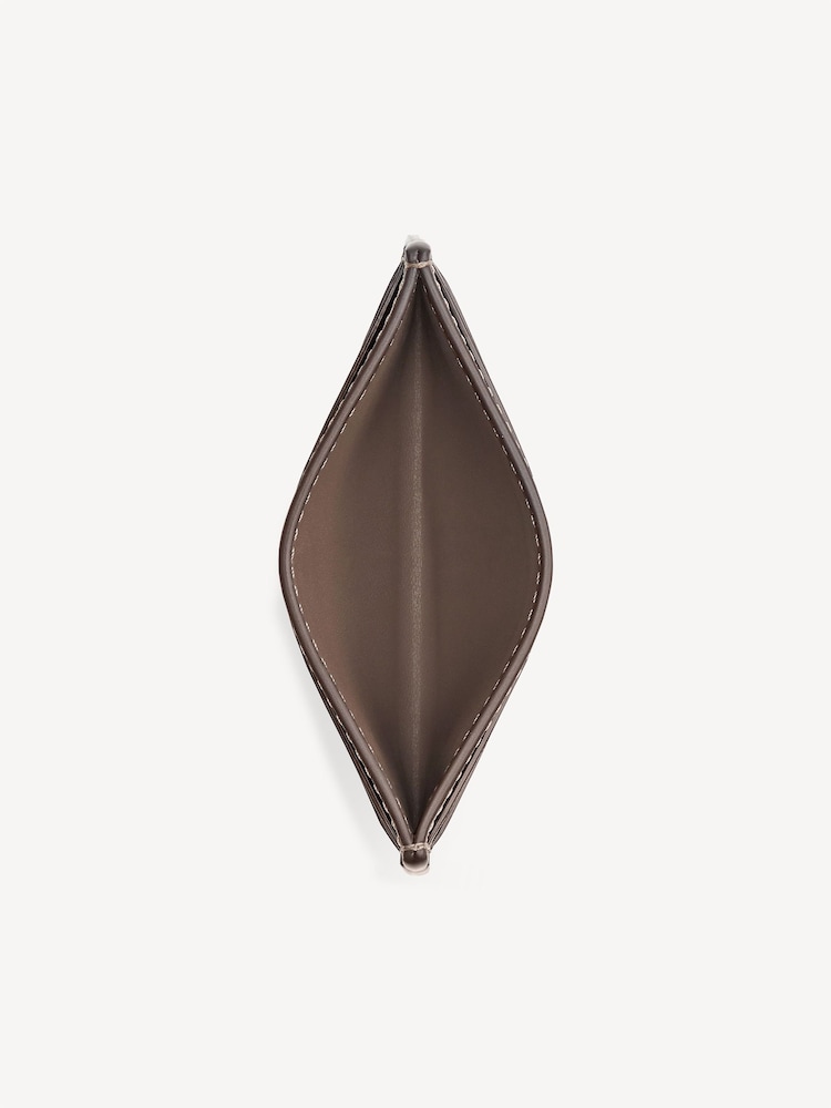 COACH Brown Refined Calf Leather Essential Card Case - Image 3 of 3