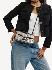 COACH Silver Quilted Tabby 20 Shoulder Bag With Chain - Image 2 of 7