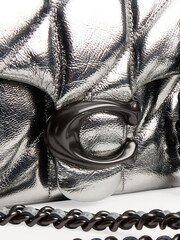 COACH Silver Quilted Tabby 20 Shoulder Bag With Chain - Image 7 of 7