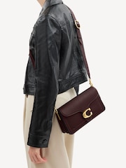 COACH Red Polished Pebble Leather Tabby 26 Refresh Shoulder Bag - Image 2 of 7