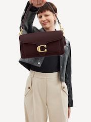 COACH Red Polished Pebble Leather Tabby 26 Refresh Shoulder Bag - Image 3 of 7