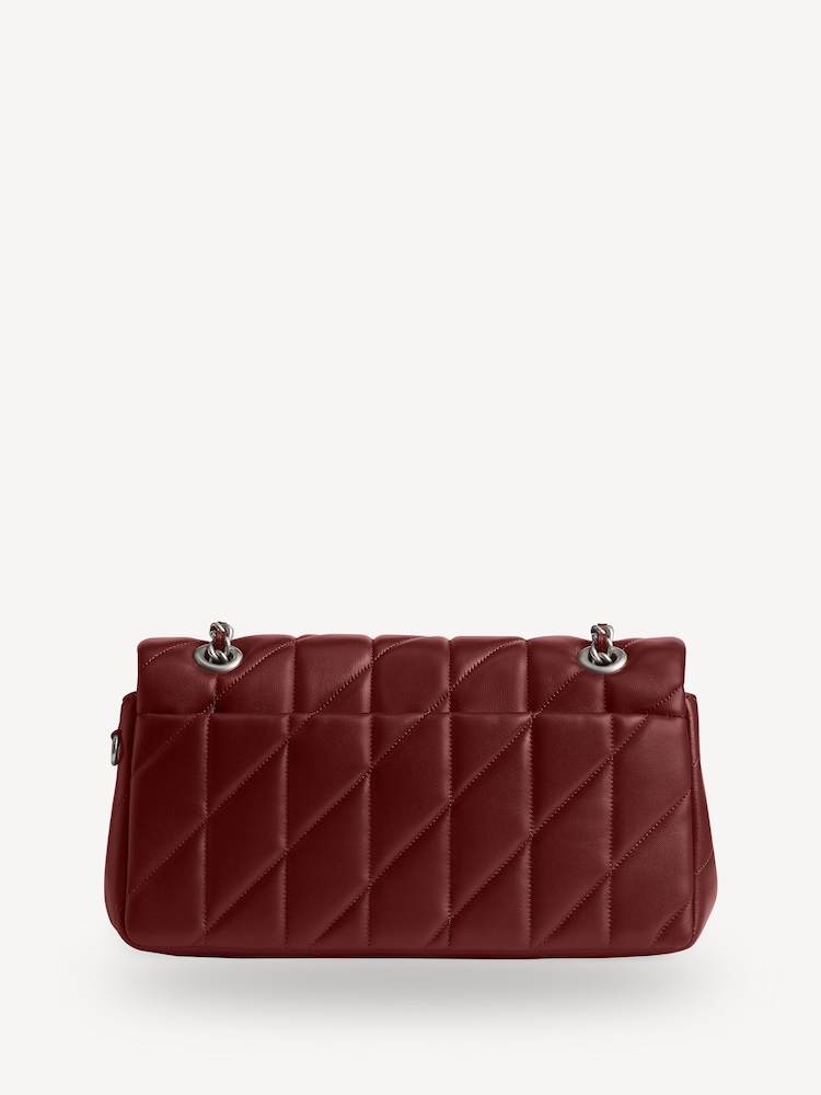 COACH Red Quilted Tabby 26 Shoulder Bag With Chain - Image 2 of 4