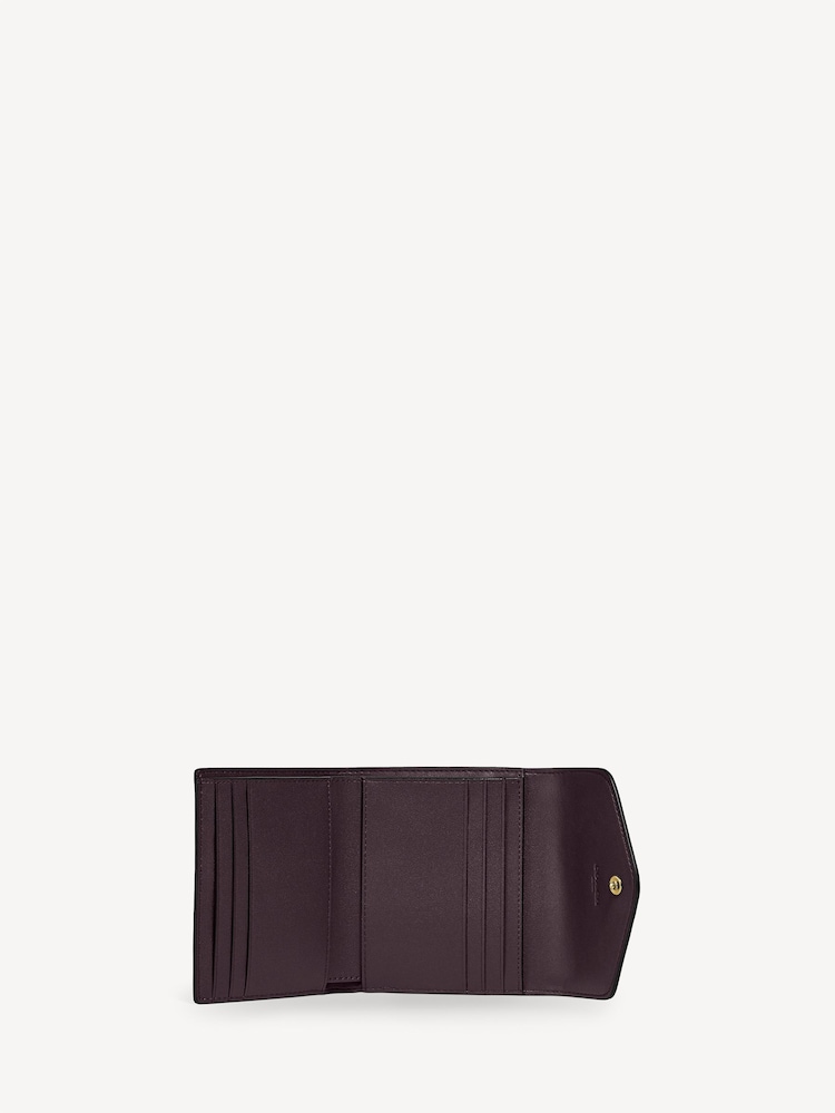 COACH Small Crossgrain Leather Wyn Black Wallet - Image 2 of 3
