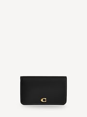 COACH Black Slim Refined Calf Leather Essential Card Case - Image 1 of 3