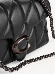 COACH Matte Black Quilted Tabby 20 Shoulder Bag With Chain - Image 6 of 6