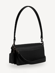 COACH Black Polished Pebble Leather Tabby 20 Shoulder Bag - Image 4 of 6