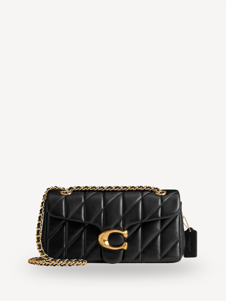 COACH Black Quilted Tabby 26 Shoulder Bag With Chain - Image 1 of 9