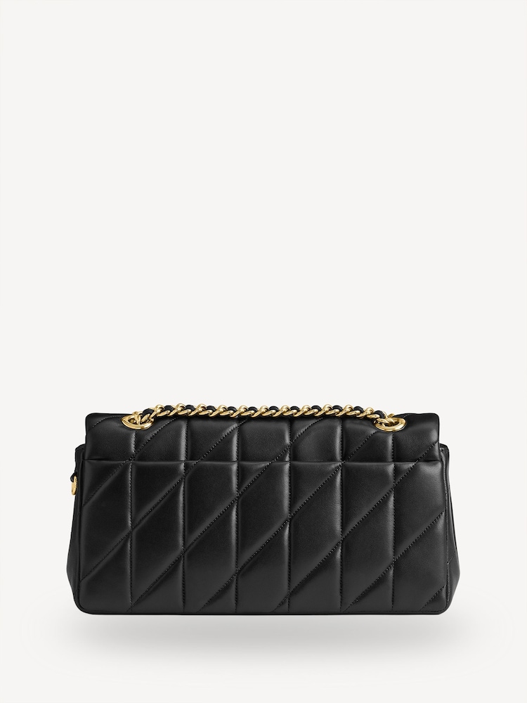 COACH Black Quilted Tabby 26 Shoulder Bag With Chain - Image 2 of 9