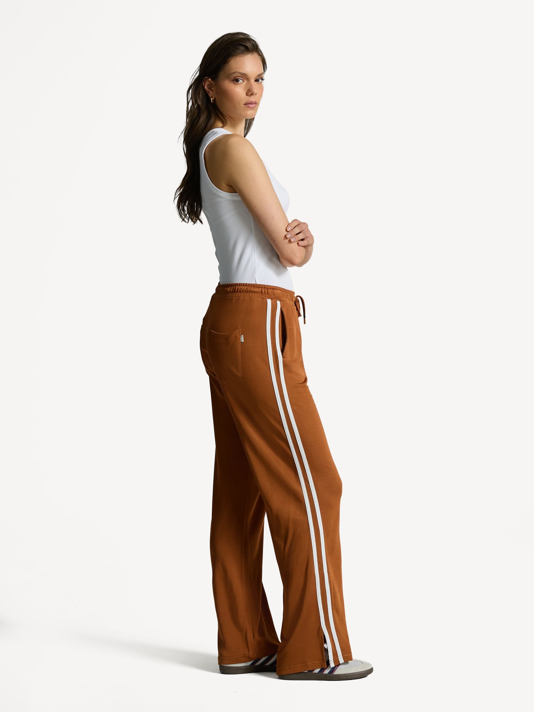 The Upside Brown Zahara Roma Trousers | Seasons