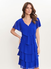 Bella Georgette Tiered Dress - Image 1 of 5