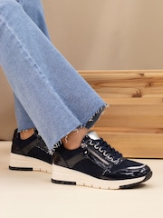 Lunar Sammy Faux Leather Trainers - Image 1 of 6