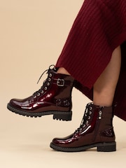 Lunar Parlour Patent Ankle Boots - Image 1 of 7