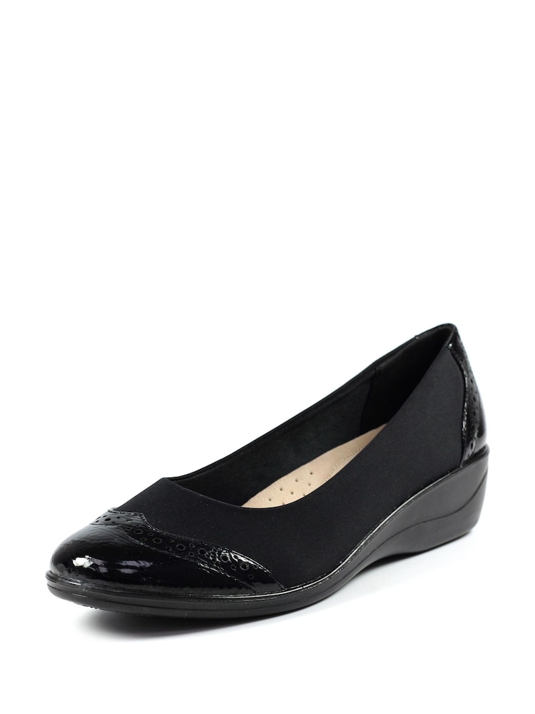 Lunar Natasha II Black Comfort Shoes - Image 4 of 10