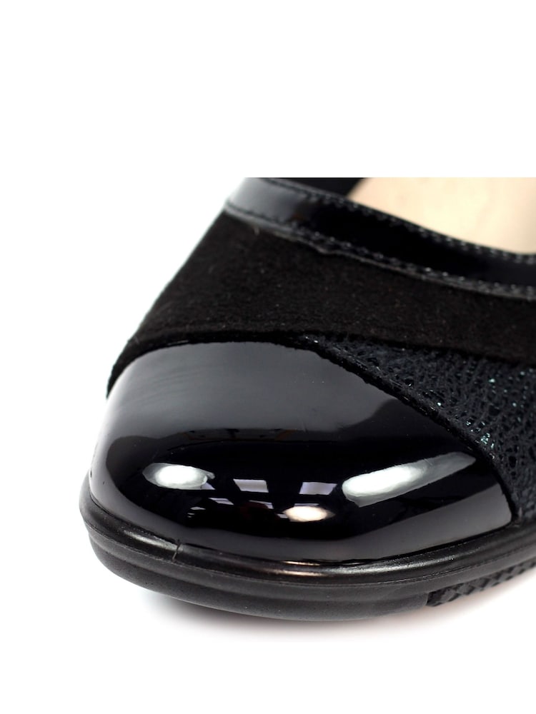 Lunar Marian Black Wedge Shoes - Image 8 of 8