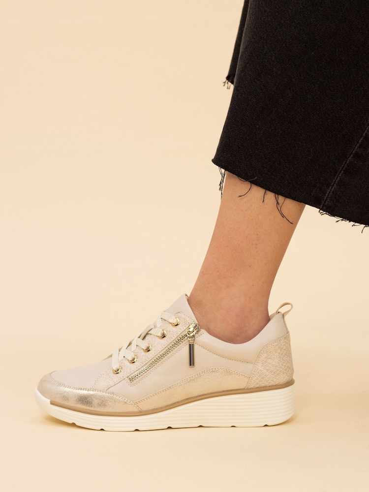 Кремовый - Lunar Kiley Trainers - Изображение 1 из 7