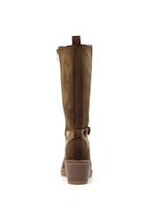 Lunar Rumer Brown Long Wedge Boots - Image 5 of 7