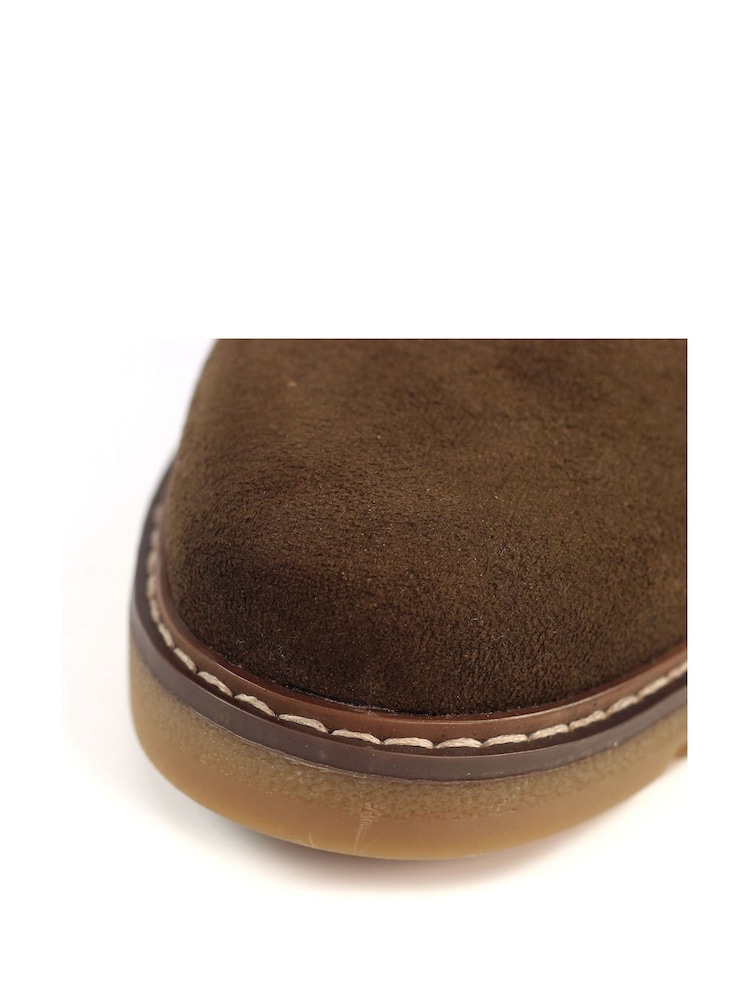 Lunar Rumer Brown Long Wedge Boots - Image 7 of 7