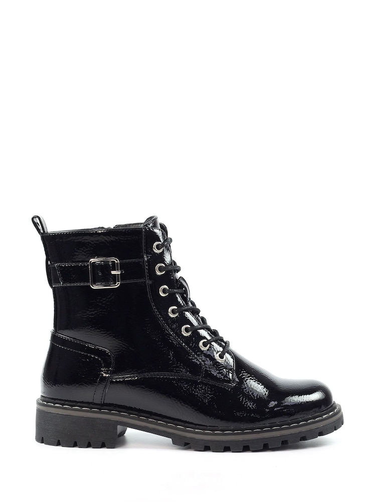 Lunar Parlour Patent Ankle Boots - Image 2 of 7