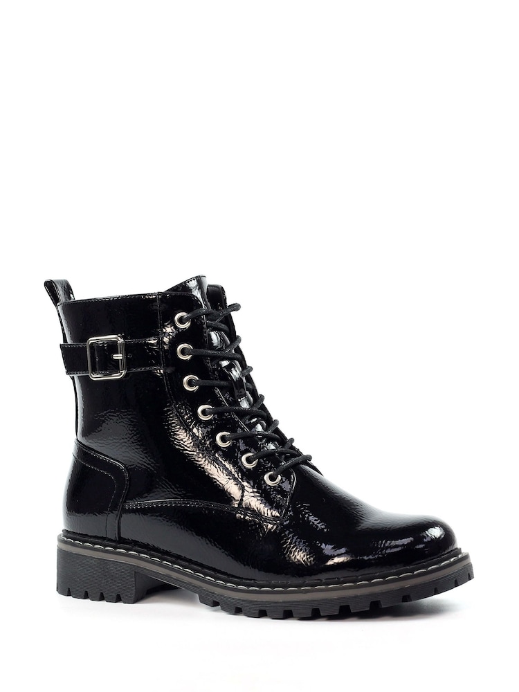 Lunar Parlour Patent Ankle Boots - Image 3 of 7