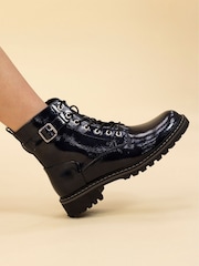 Lunar Parlour Patent Ankle Boots - Image 1 of 7