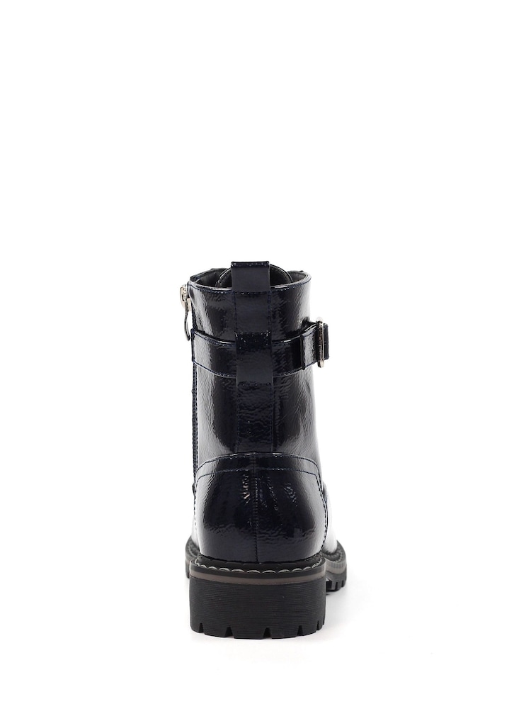 Bleu - Lunar Parlour Patent Ankle Bottes - Image 5 of 7