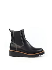 Lunar Taylor Black Wedge Boots - Image 2 of 7