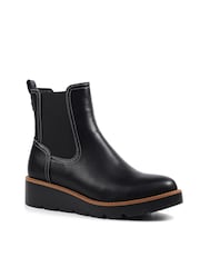 Lunar Taylor Black Wedge Boots - Image 3 of 7