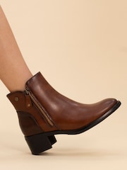 Lunar Sabina Tan Brown Ankle Boots - Image 1 of 7