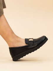 Lunar Salma Black Wedge Shoes - Image 1 of 8