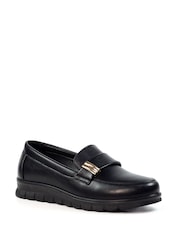 Lunar Salma Black Wedge Shoes - Image 2 of 8
