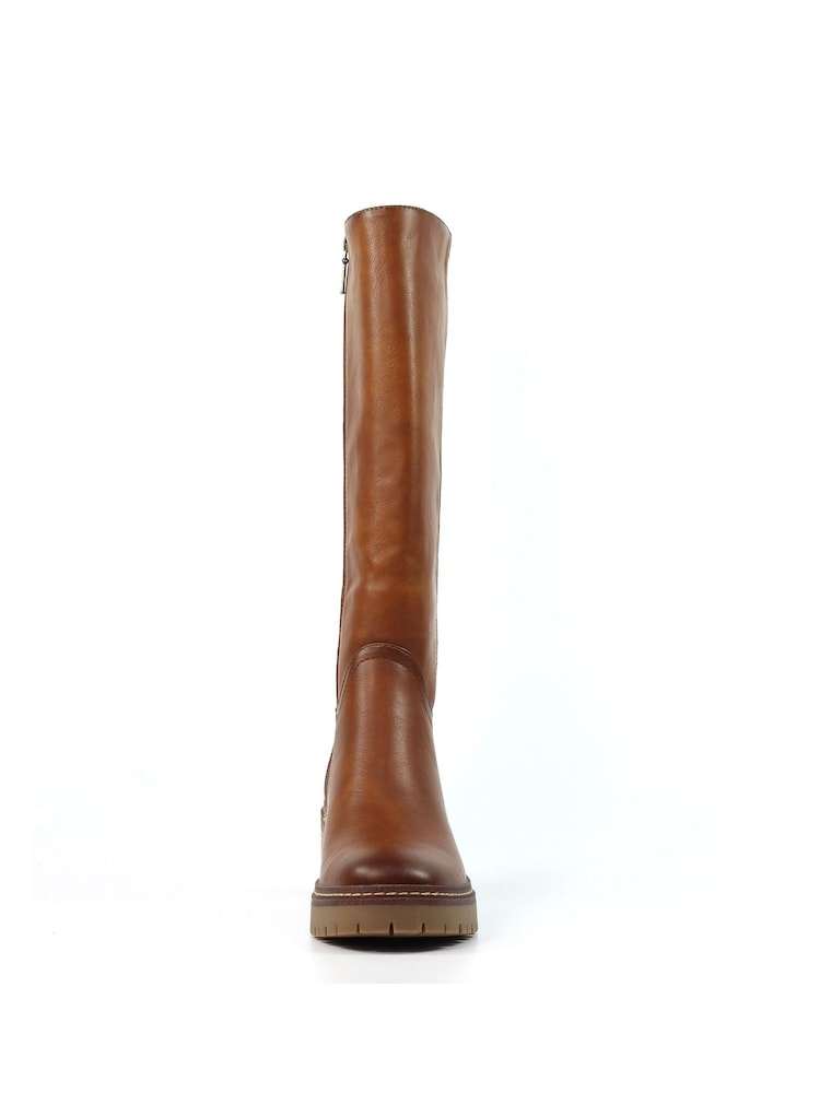 Lunar Toni Tan Brown Long Boots - Image 4 of 7