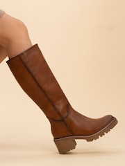 Lunar Toni Tan Brown Long Boots - Image 7 of 7