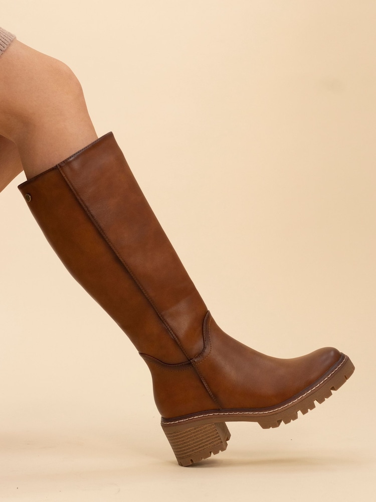 Lunar Toni Tan Brown Long Boots - Image 7 of 7