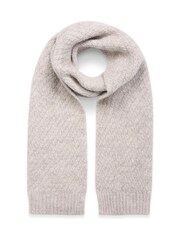Celtic & Co. Natural British Gansey Stitch Scarf - Image 2 of 5
