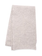 Celtic & Co. Natural British Gansey Stitch Scarf - Image 3 of 5
