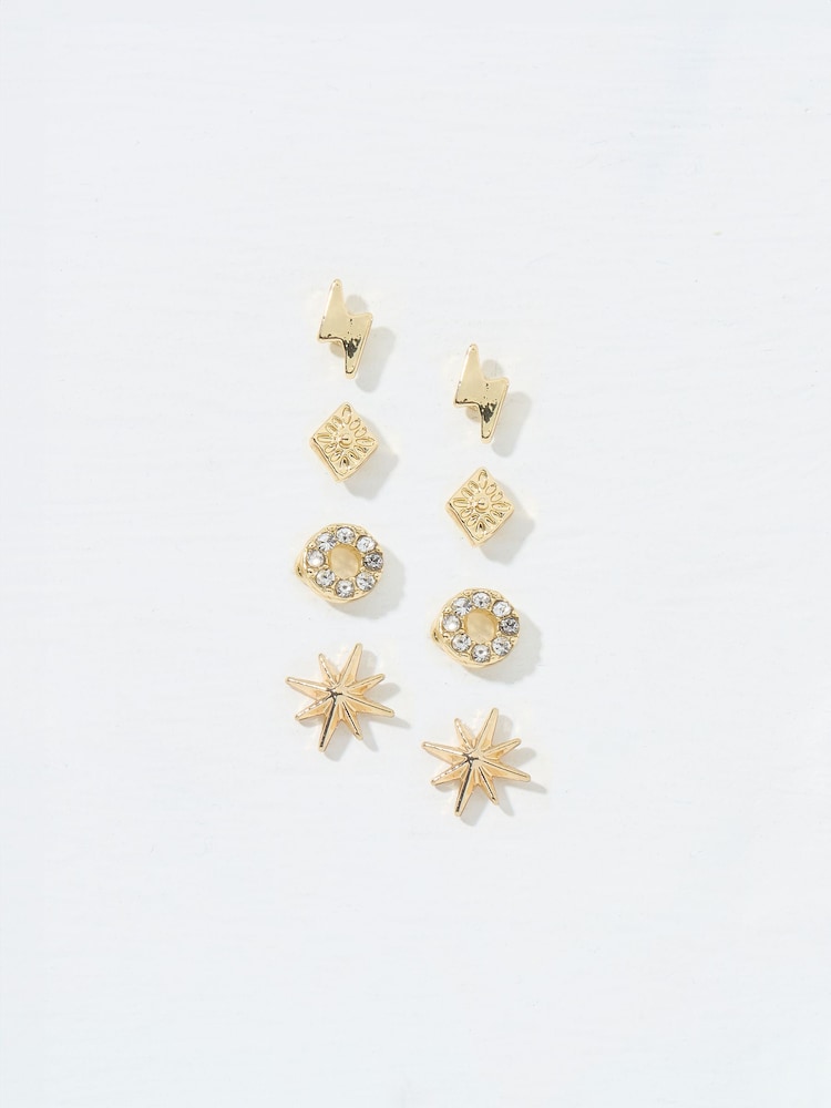 FatFace Gold Tone Star Studs - Image 1 of 2 FatFace Gold Tone Star Studs - Image 1 of 2