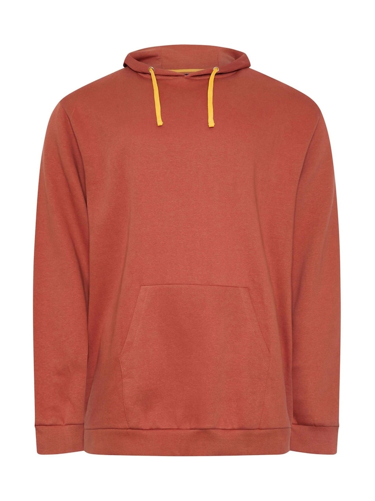 BadRhino Big & Tall Orange Plain Hoodie - Image 2 of 3