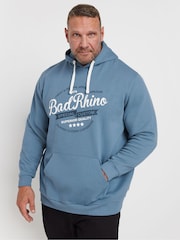 BadRhino Big & Tall Blue Printed Hoodie - Image 1 of 3
