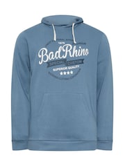 BadRhino Big & Tall Blue Printed Hoodie - Image 2 of 3