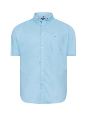 BadRhino Big & Tall Blue 100% Cotton Short Sleeve Oxford Shirts 2 Pack - Image 2 of 3