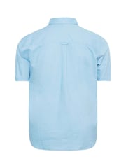 BadRhino Big & Tall Blue 100% Cotton Short Sleeve Oxford Shirts 2 Pack - Image 3 of 3