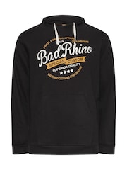 BadRhino Big & Tall Black Printed Hoodie - Image 2 of 3