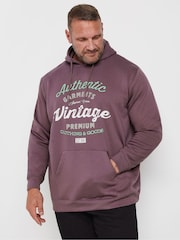 BadRhino Big & Tall Purple Vintage Hoodie - Image 1 of 3