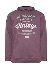 BadRhino Big & Tall Purple Vintage Hoodie - Image 2 of 3