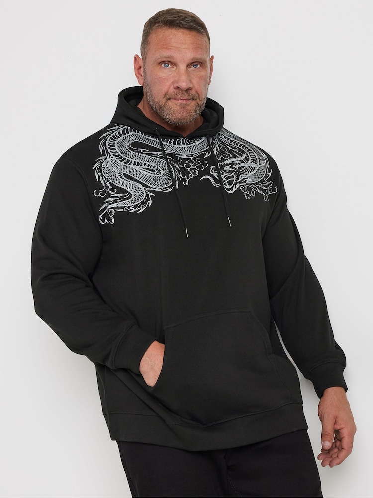 BadRhino Big & Tall Black Dragon Hoodie - Image 1 of 3