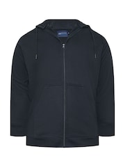 BadRhino Big & Tall Blue Dark Blue Zip Up Jacket - Image 2 of 3