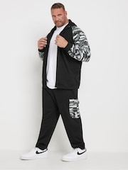 BadRhino Big & Tall Black Blue Zip Up Jacket - Image 2 of 3